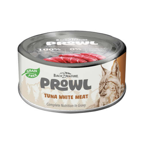 Back2Nature - Prowl #CP004 All Life Stages ((Tuna White Meat)) in Gravy Grain Free 優質白肉吞拿魚貓罐 全齡貓肉汁 無穀物主食罐 75g
